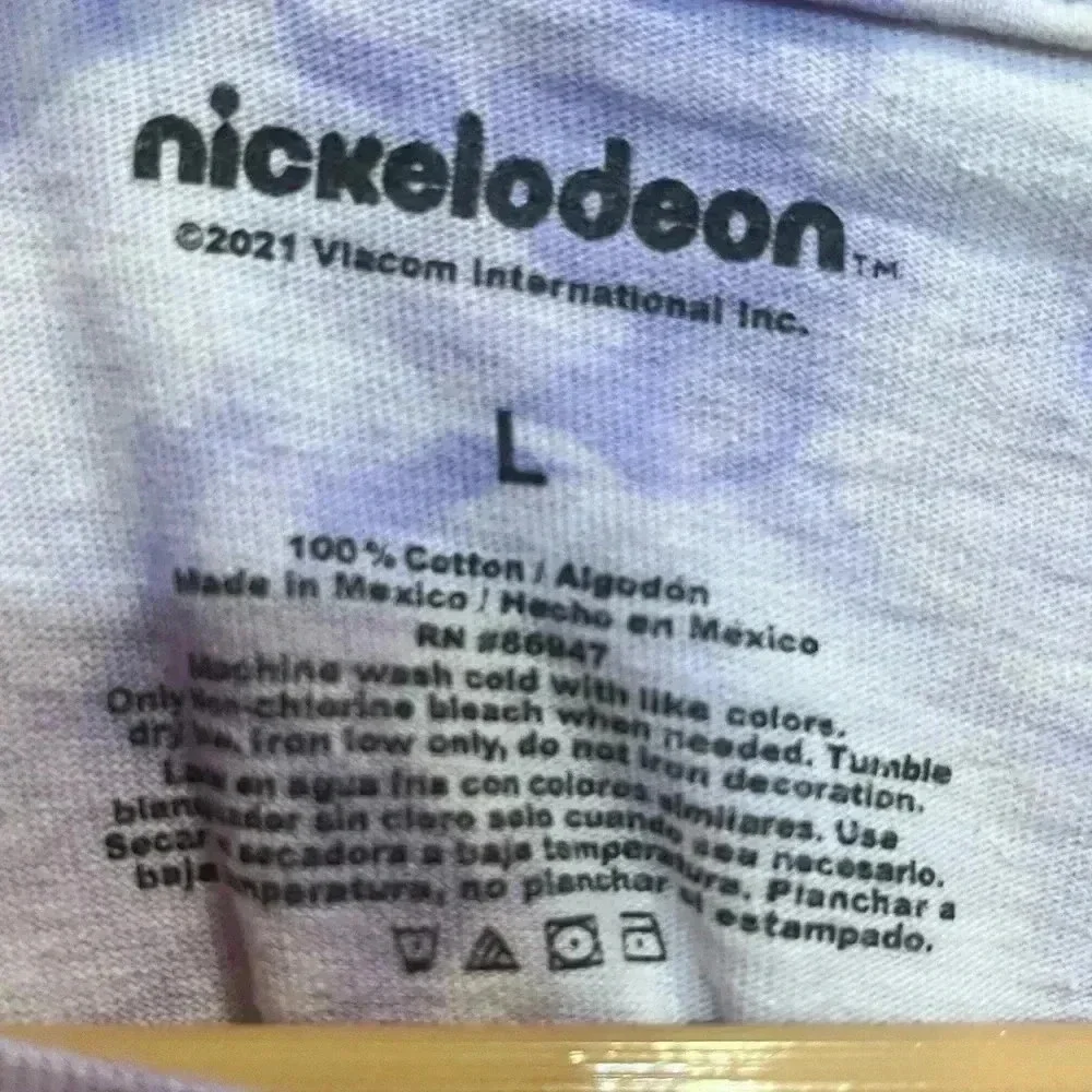Nickelodeon Rugrats purple lavender tie dye tshirt